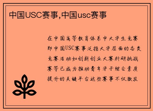中国USC赛事,中国usc赛事
